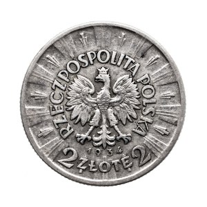Polska, II Rzeczpospolita, 2 złote 1934 Piłsudski, Warszawa