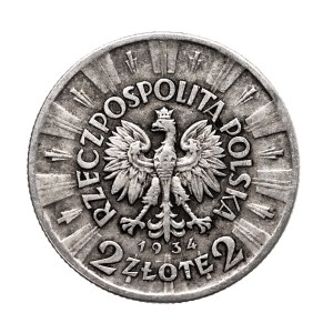 Polska, II Rzeczpospolita, 2 złote 1934 Piłsudski, Warszawa