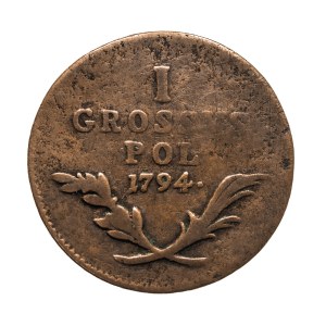Monety wojskowe dla ziem polskich, 1 grosz 1794, Wiedeń
