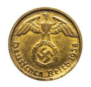 Germany, Third Reich, 10 Reichspfennig 1938 D, Munich