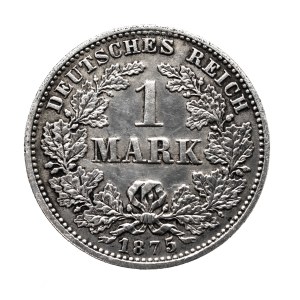 Niemcy, Cesarstwo Niemieckie, 1 marka 1875 G, Karlsruhe