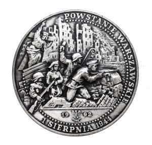 Poland, Medal Gen. Tadeusz Komorowski-Bór, Warsaw Uprising 1944 (1992)