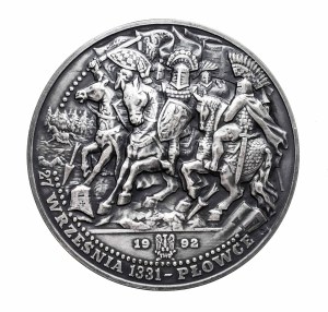 Poland, Medal of Władysław I Łokietek, Battle of Płowce 1331 (1992)