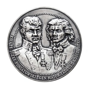 Polska, Medal Książę J. Poniatowski i Gen. T. Kościuszko, 200 lat Orderu Krzyża Virtuti Militari 1992