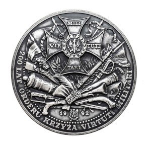 Poland, Medal Prince J. Poniatowski and Gen. T. Kosciuszko, 200 years of the Order of the Cross of Virtuti Militari 1992