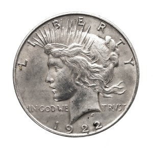 United States of America (USA), 1 Peace dollar 1922, Philadelphia