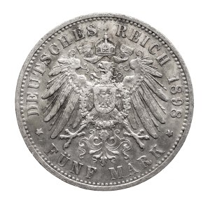 Germany, German Empire, Prussia, 5 marks 1898 A, Berlin