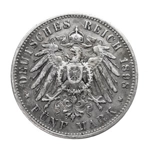 Niemcy, Cesarstwo Niemieckie, Prusy, 5 marek 1898 A, Berlin