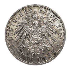 Germany, German Empire, Prussia, 5 marks 1907 A, Berlin