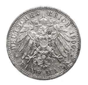 Germany, German Empire, Prussia, 5 marks 1900 A, Berlin