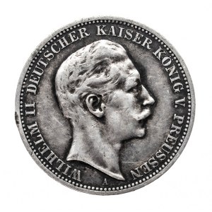 Niemcy, Cesarstwo Niemieckie, Prusy, 3 marki 1912 A, Berlin