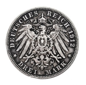 Germany, German Empire, Prussia, 3 marks 1912 A, Berlin