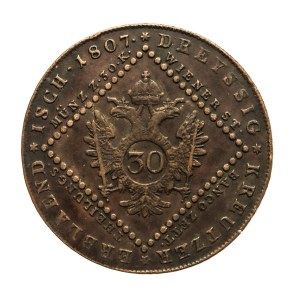 Austria, Franciszek I, 30 krajcarów 1807 A, Wiedeń