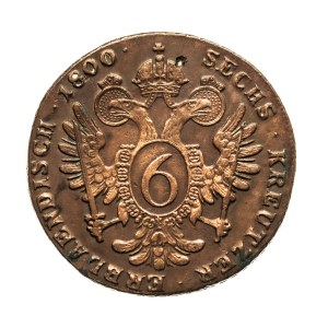 Austria, Franciszek II, 6 krajcarów 1800 S, Smolnik