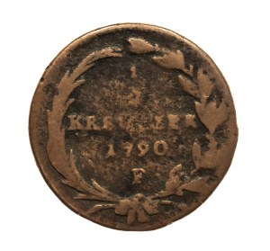 Austria, Joseph II 1/2 Krajcar 1790 F, Hall