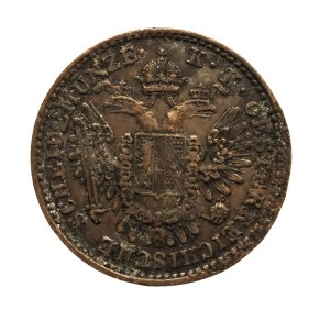 Austria, Franz Joseph I, 1/2 krajcar 1851 B, Kremnica