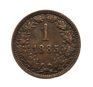 Austria, Franz Joseph I, 1 krajcar 1885, Vienna