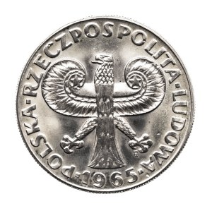 Poland, People's Republic of Poland, 10 zloty 1965, Sigismund's Column.