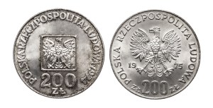 Poland, People's Republic of Poland, 200 zloty - set of 2 pieces, Map, Victory over fascism