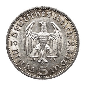 Niemcy, Trzecia Rzesza, 5 marek 1936 A, Hindenburg.