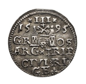 Poland, Sigismund III Vasa, trojak 1595, Riga.