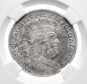 Poland, August III Sas, ort 1755 EC, Leipzig - massive bust