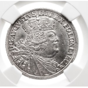 Polska, August III Sas, ort 1756 EC, Lipsk - masywne popiersie