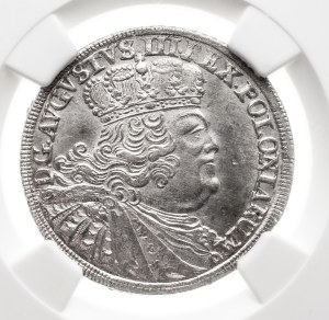 Poland, August III Sas, ort 1756 EC, Leipzig - massive bust