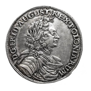 Polska, August II Mocny, 2/3 talara (gulden) 1702 ILH, Drezno