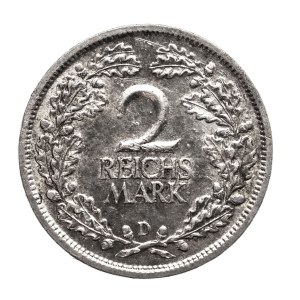 Niemcy, Republika Weimarska, 2 marki 1926 D, Monachium