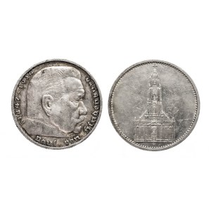 Niemcy, III Rzesza, zestaw 5 marek 1935, 2 sztuki