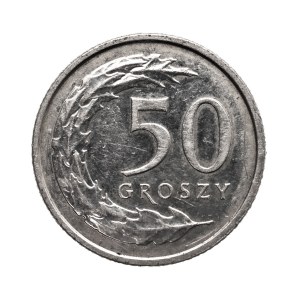 Polska, Rzeczpospolita od 1989 roku, 50 groszy 2018, Odwrotka !!!