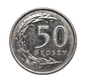 Poland, Republic since 1989, 50 pennies 2018, Reverse !!!