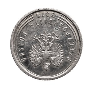 Poland, Republic since 1989, 50 pennies 2018, Reverse !!!