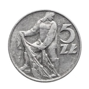 Polska, PRL, 5 złotych 1971, Rybak, Warszawa