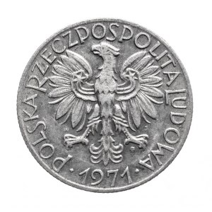 Polska, PRL, 5 złotych 1971, Rybak, Warszawa