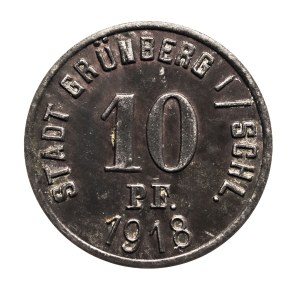 Grünberg (Zielona Góra), 10 fenig 1918