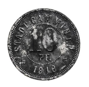 Cammin i.P.(Kamień Pomorski),10 fenigs 1918
