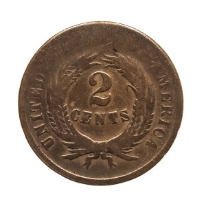 Stany Zjednoczone Ameryki (USA), 2 centy 1864, Filadelfia