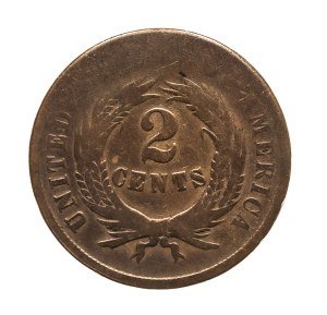 United States of America (USA), 2 cents 1864, Philadelphia
