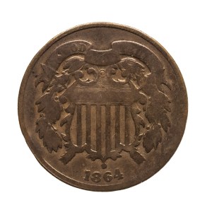 Stany Zjednoczone Ameryki (USA), 2 centy 1864, Filadelfia