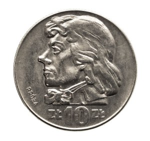 Poland, People's Republic of Poland, 10 gold 1960,Kosciuszko - head, NIKIEL sample.
