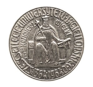 Poland, People's Republic of Poland, 10 zloty 1964, Casimir the Great, NIKIEL sample