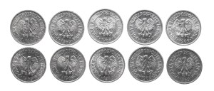Poland, PRL, set of 10 pennies 1969, 10 pieces