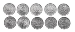 Poland, communist Poland, set of 10 pennies 1973, 10 pieces