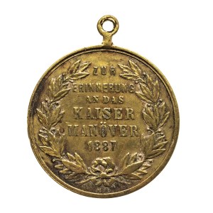 Niemcy, Prusy, Wilhelm I, Medal Na Pamiątkę Manewrów 1887