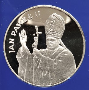 Poland, People's Republic of Poland, 10000 gold 1987, John Paul II - mirror stamp