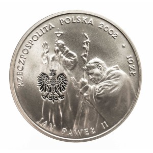 Polska, Rzeczpospolita od 1989 roku, 10 złotych 2002 Jan Paweł II - Pontifex Maximus add