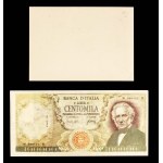 SOLIDARITY, facsimile of the 100,000 lira bill, 40th Anniversary of the Battle of Monte Cassino. Complimentary commemorative piece.