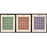 General Government, set of 3 sheets of stamps 1944 - series on the occasion of A. Hitler